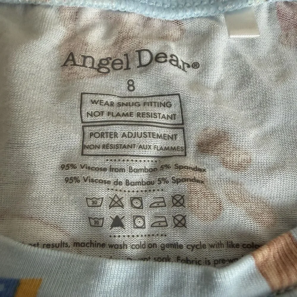 Kids Size 8 Pajamas Lot Of 5 Sets Sports Dinosaur Gap Cotton Angel Dear Viscose